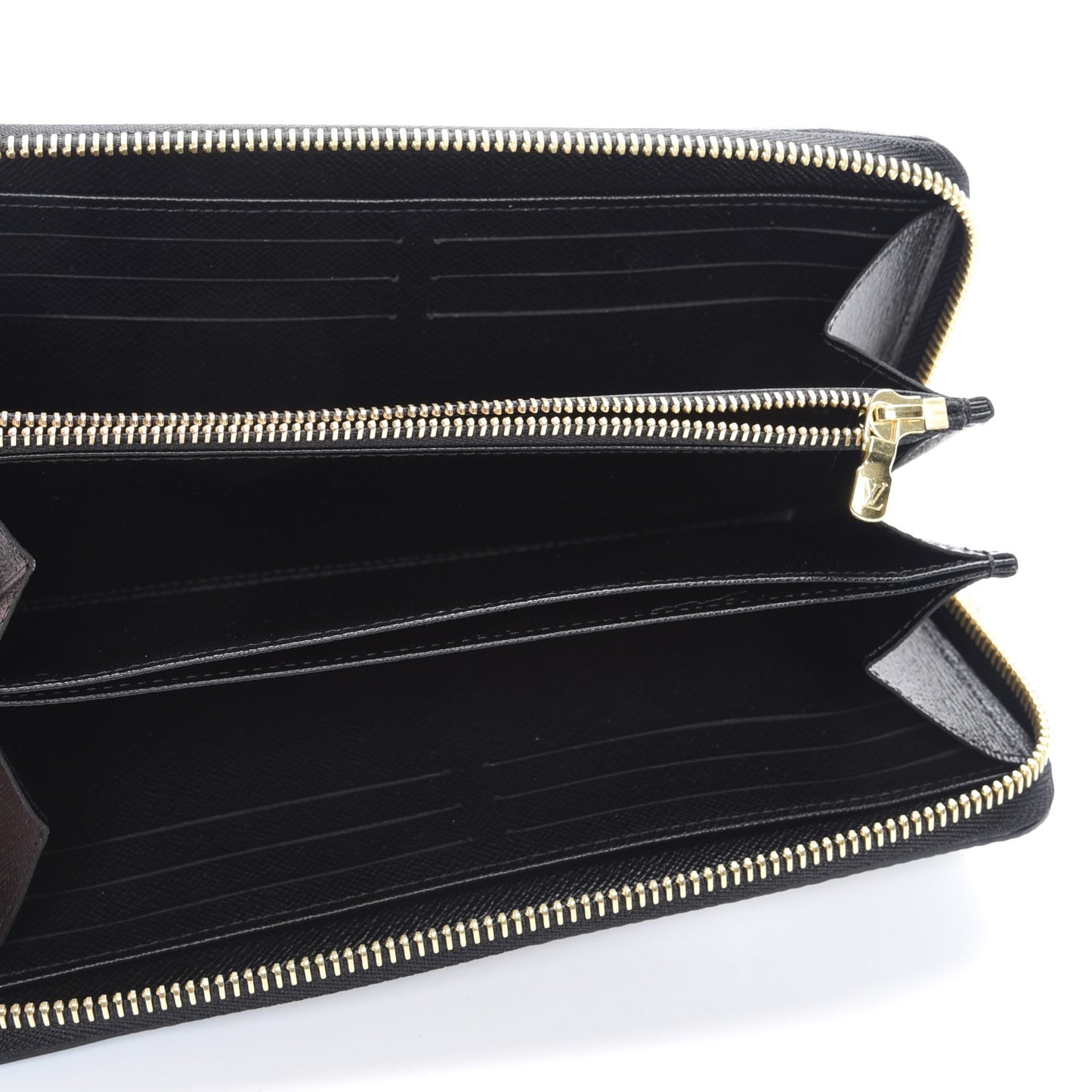 Epi Damier Race Zippy Wallet Black Rouge