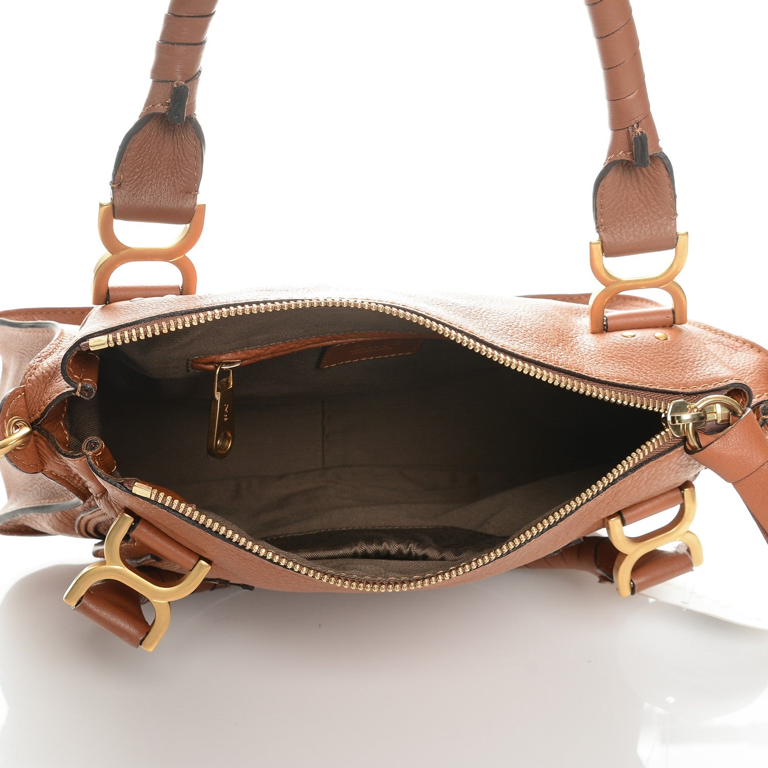 Chloe Calfskin Medium Marcie Satchel Tan 5 of 6