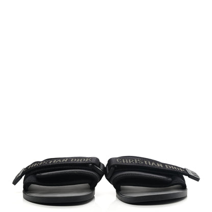 Christian Dior Technical Stretch Fabric Camouflage Dio(r)evolution Slide Sandals 38 Black Military 2 of 8