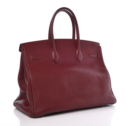 Hermes Fjord Birkin 35 Rouge H 3 of 41