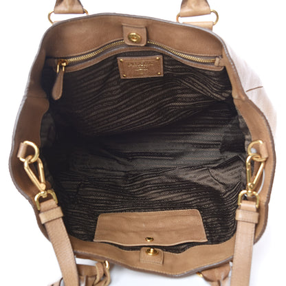 Prada Vitello Daino Shopping Tote Sughero 5 of 20