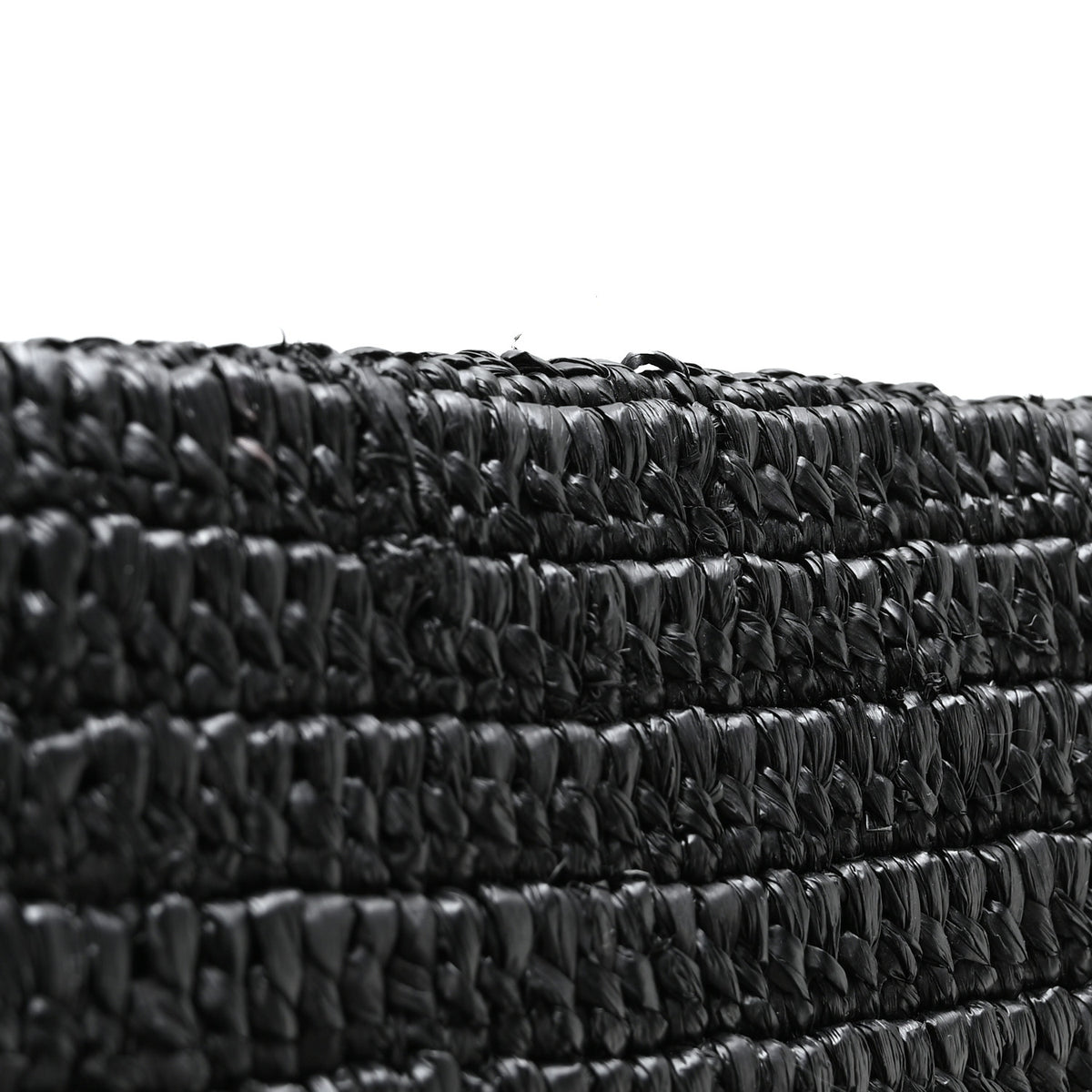 Saint Laurent Raffia Large Cassandre Envelope Pouch Black 8 of 8