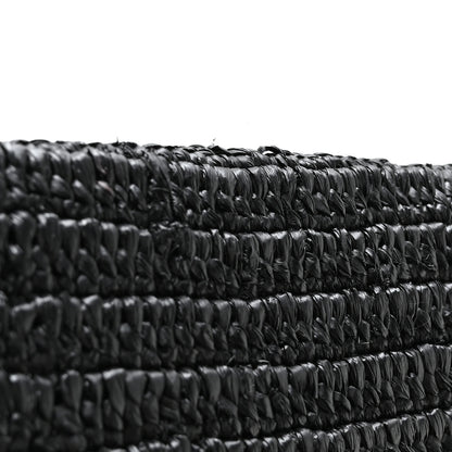 Saint Laurent Raffia Large Cassandre Envelope Pouch Black 8 of 8