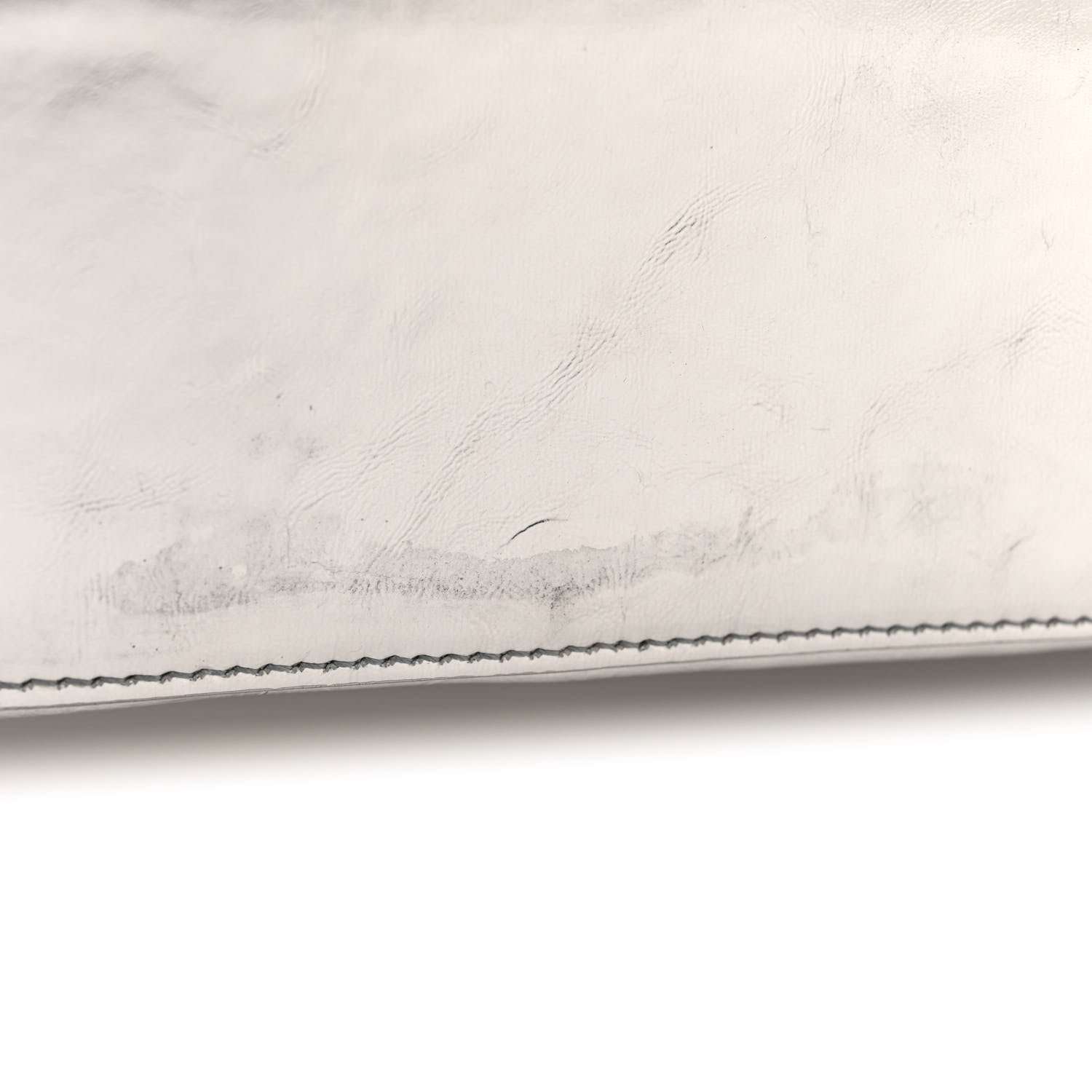 Balenciaga Smooth Metallic Calfskin Large Lindsay Shoulder Bag Silver 14 of 20