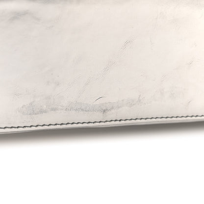 Balenciaga Smooth Metallic Calfskin Large Lindsay Shoulder Bag Silver 14 of 20