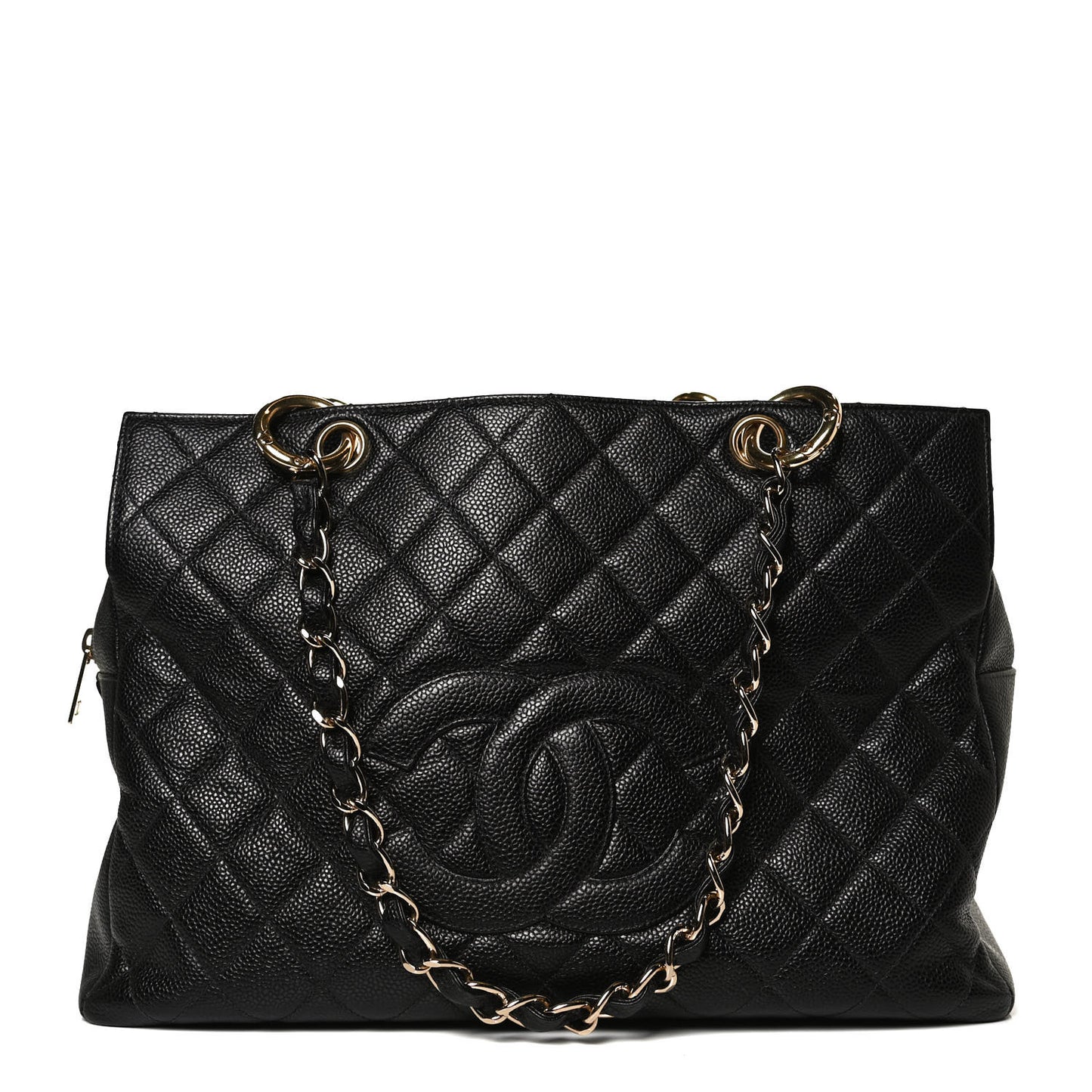 Caviar Quilted Grand Timeless Tote GTT Black