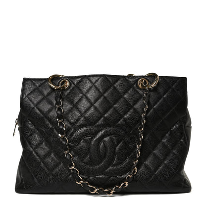 Chanel Caviar Quilted Grand Timeless Tote GTT Black 1 of 12