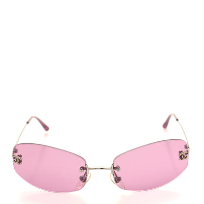 Chanel Metal CC Logo Sunglasses 4002 Pink 2 of 7