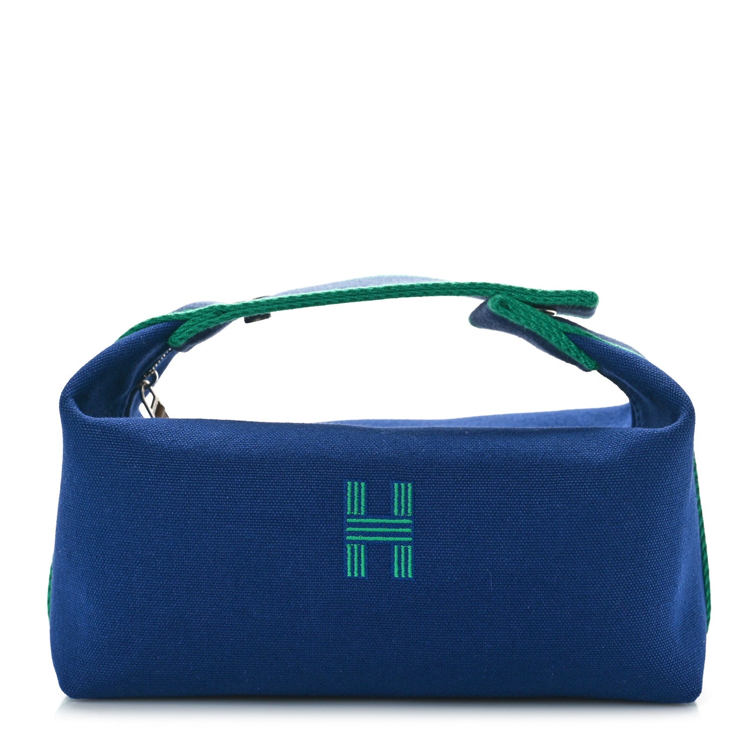 Hermes Canvas Large Bride-A-Brac Pouch Marine 1 of 9