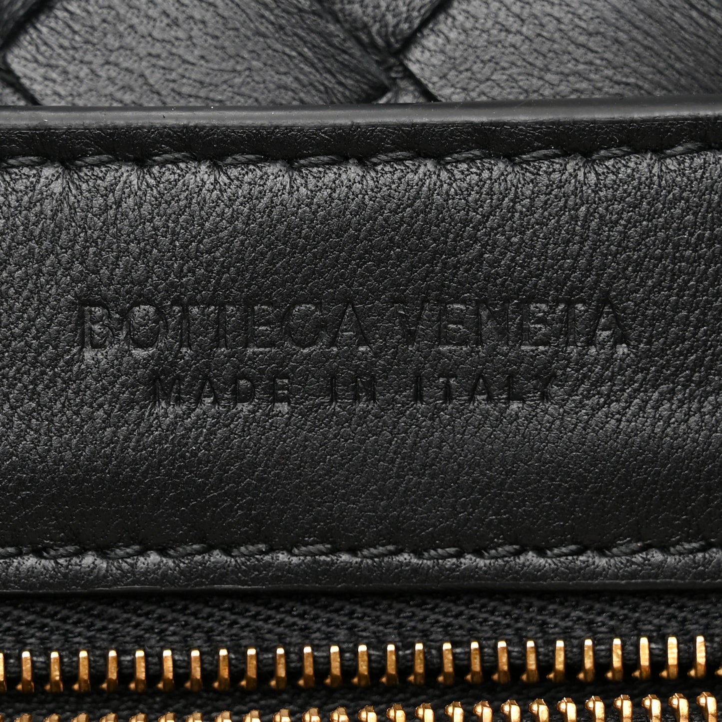 Nappa Intrecciato Small Andiamo Shoulder Bag Black