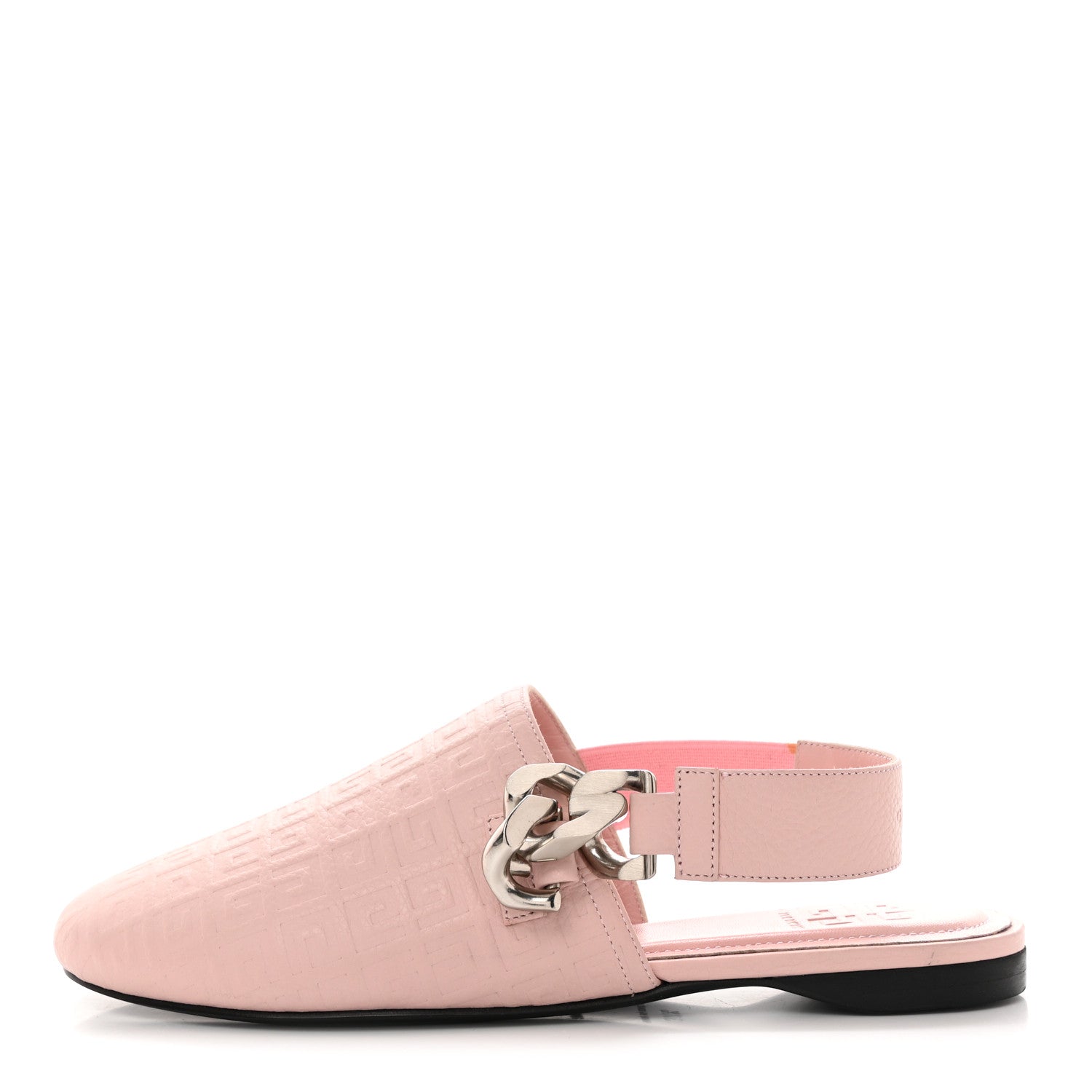 Givenchy Calfskin G Chain Slingback Mules 37.5 Pink 1 of 9