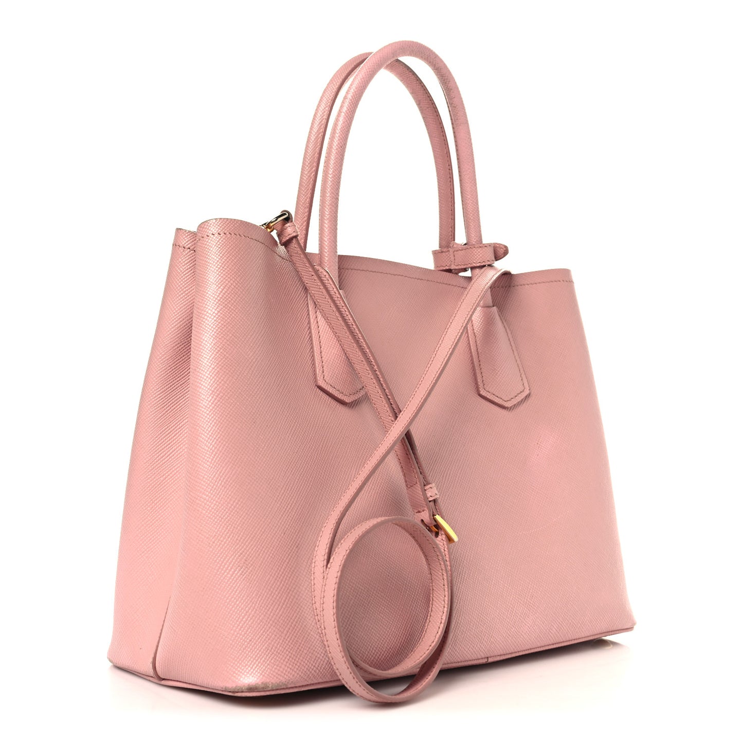 Saffiano Cuir Medium Double Bag Pesco