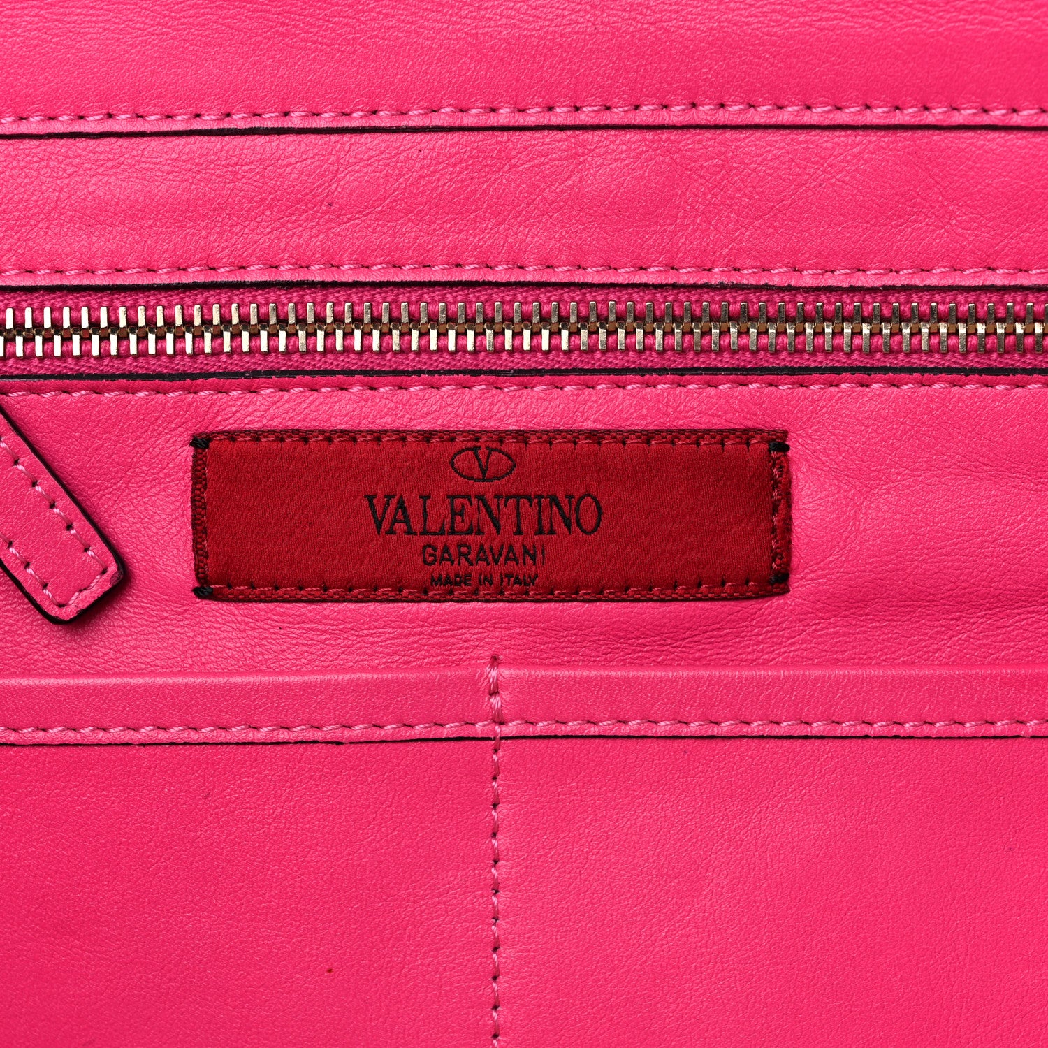 Valentino Garavani Vitello Medium Rockstud All Over Tote Pop Fuxia 6 of 12