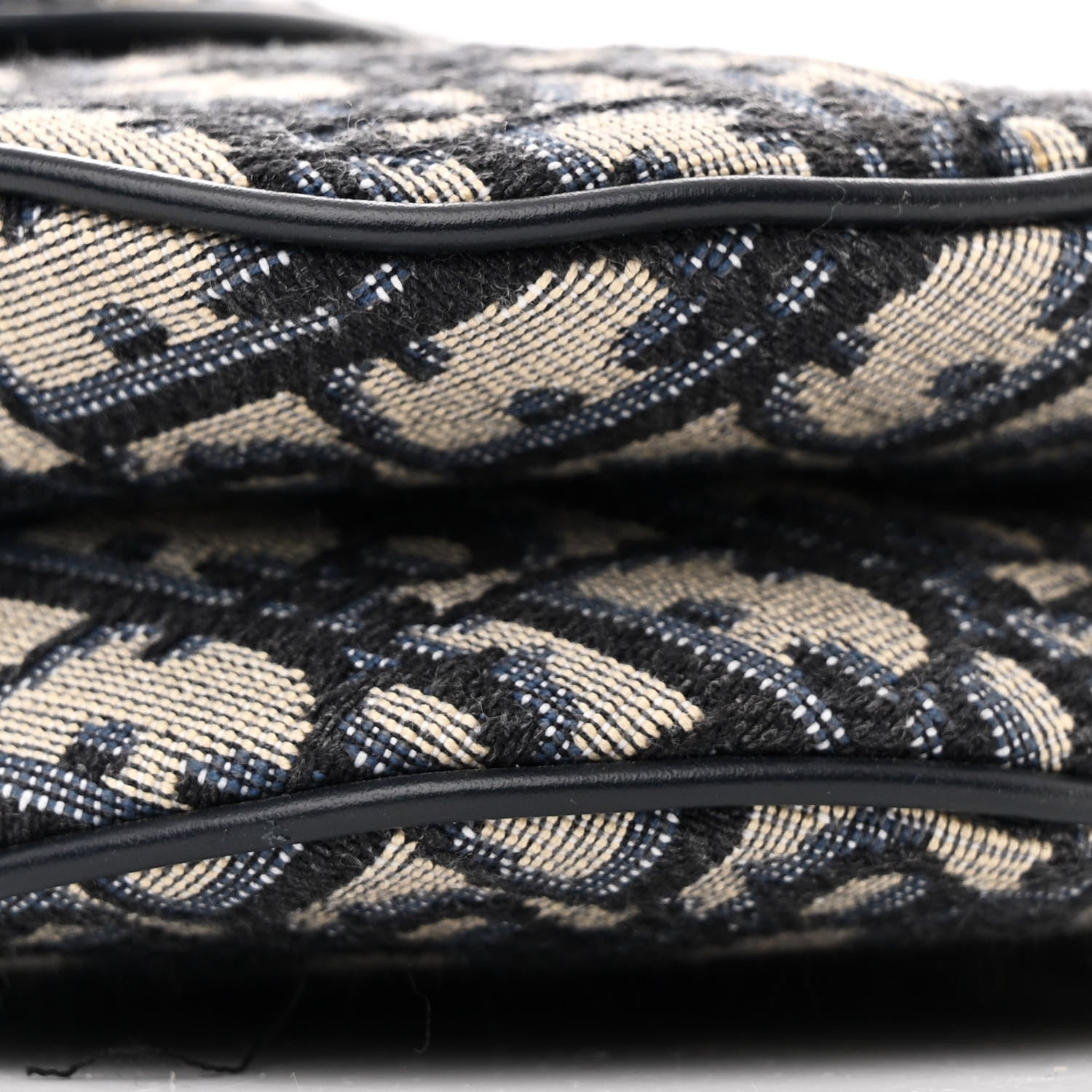 Christian Dior Oblique Mini Saddle Bag Blue 9 of 11