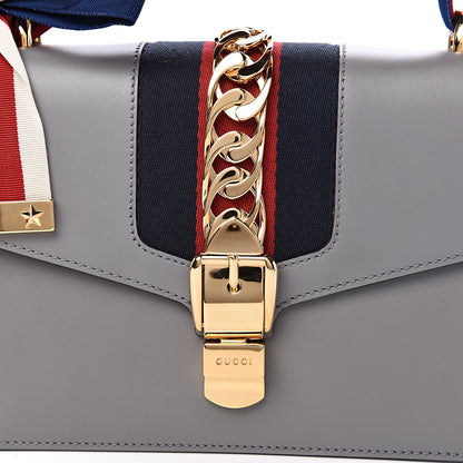 Gucci Calfskin Small Sylvie Shoulder Bag Deep Grey 10 of 10