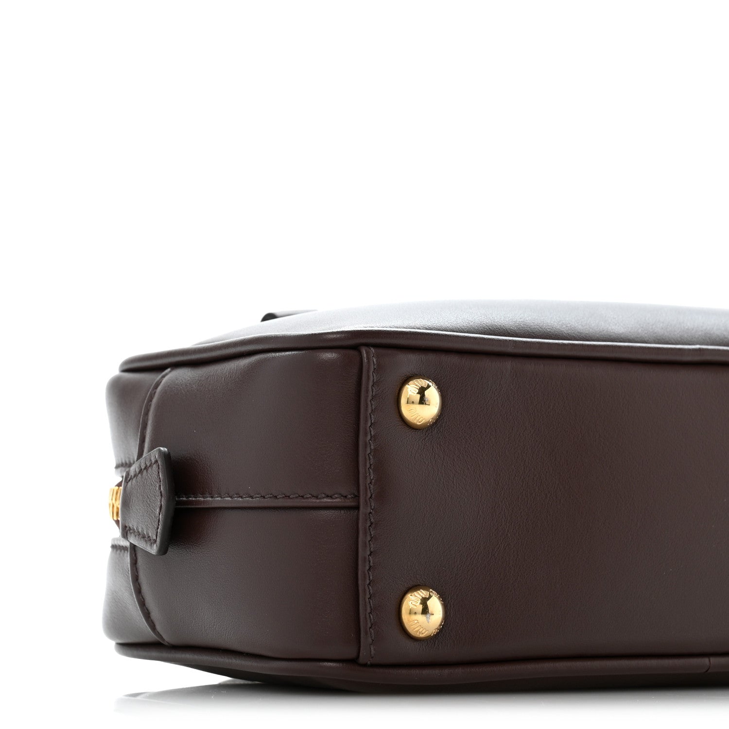 Miu Miu Calfskin Mini Arcadie Top Handle Bag Briarwood 8 of 11
