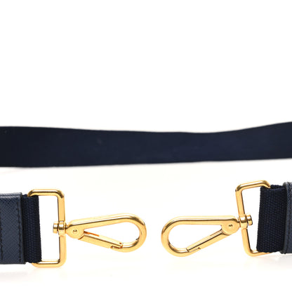Prada Canvas Shoulder Strap Blue 3 of 3