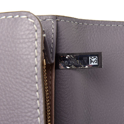 Chloe Calfskin Marcie Continental Flap Wallet Cashmere Grey 7 of 10