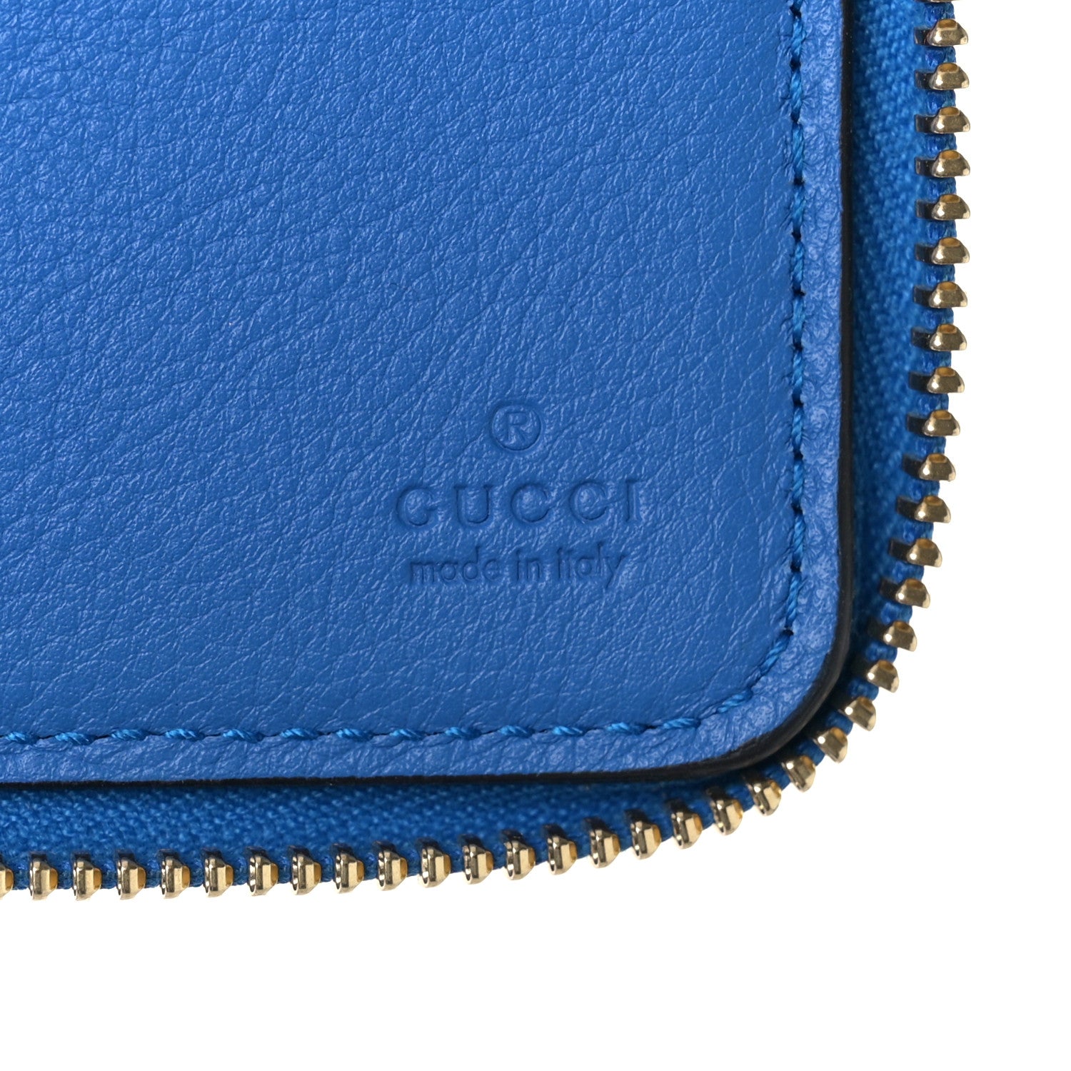 Gucci Vitello Eclipse Interlocking G Zip Around Card Case Wallet Bright Splash Carrot Orange 6 of 8