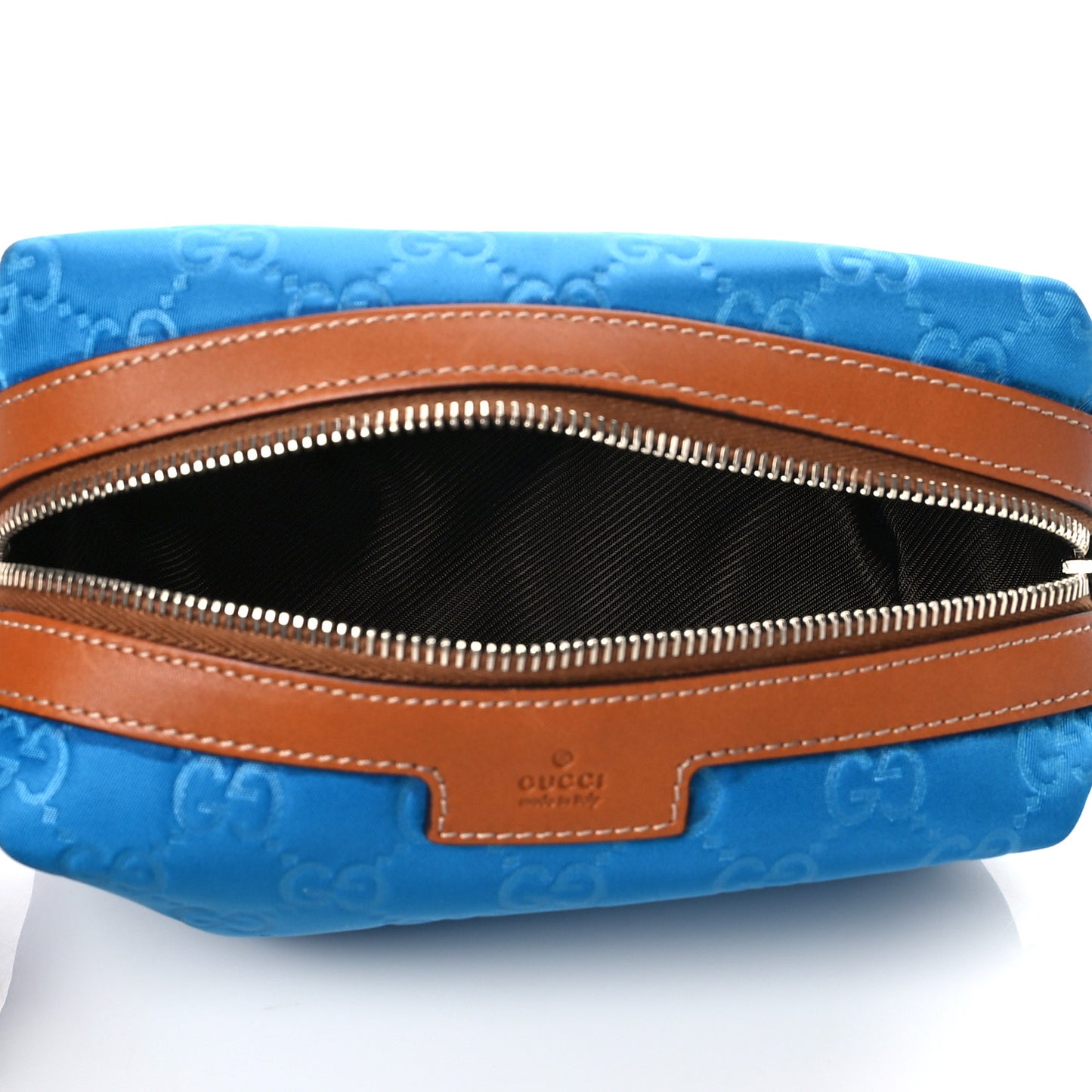 Nylon Monogram Small Cosmetic Case Blue