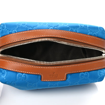 Gucci Nylon Monogram Small Cosmetic Case Blue 5 of 12