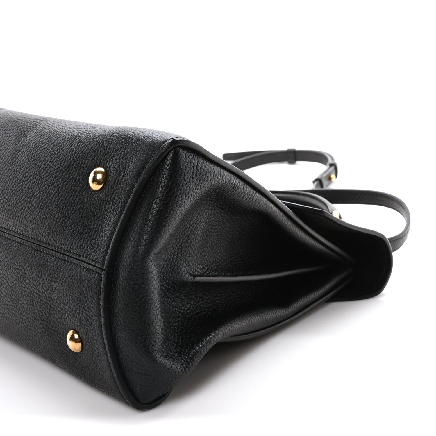 Salvatore Ferragamo Calfskin Medium Margot Top Handle Satchel Black 10 of 10