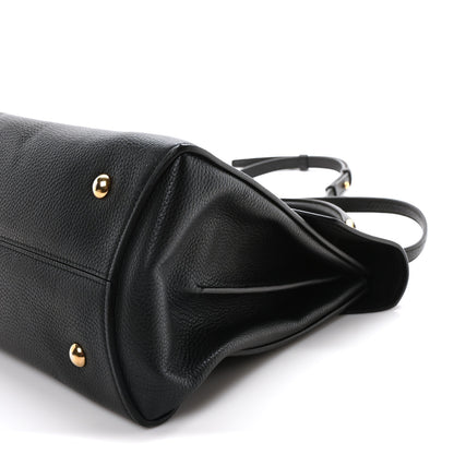 Salvatore Ferragamo Calfskin Medium Margot Top Handle Satchel Black 10 of 10