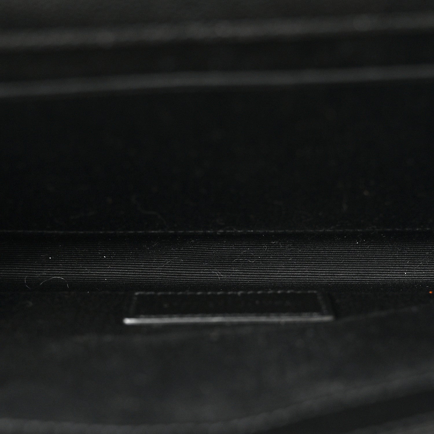 Saint Laurent Grain De Poudre Matelasse Chevron Monogram Envelope Clutch Black 5 of 9