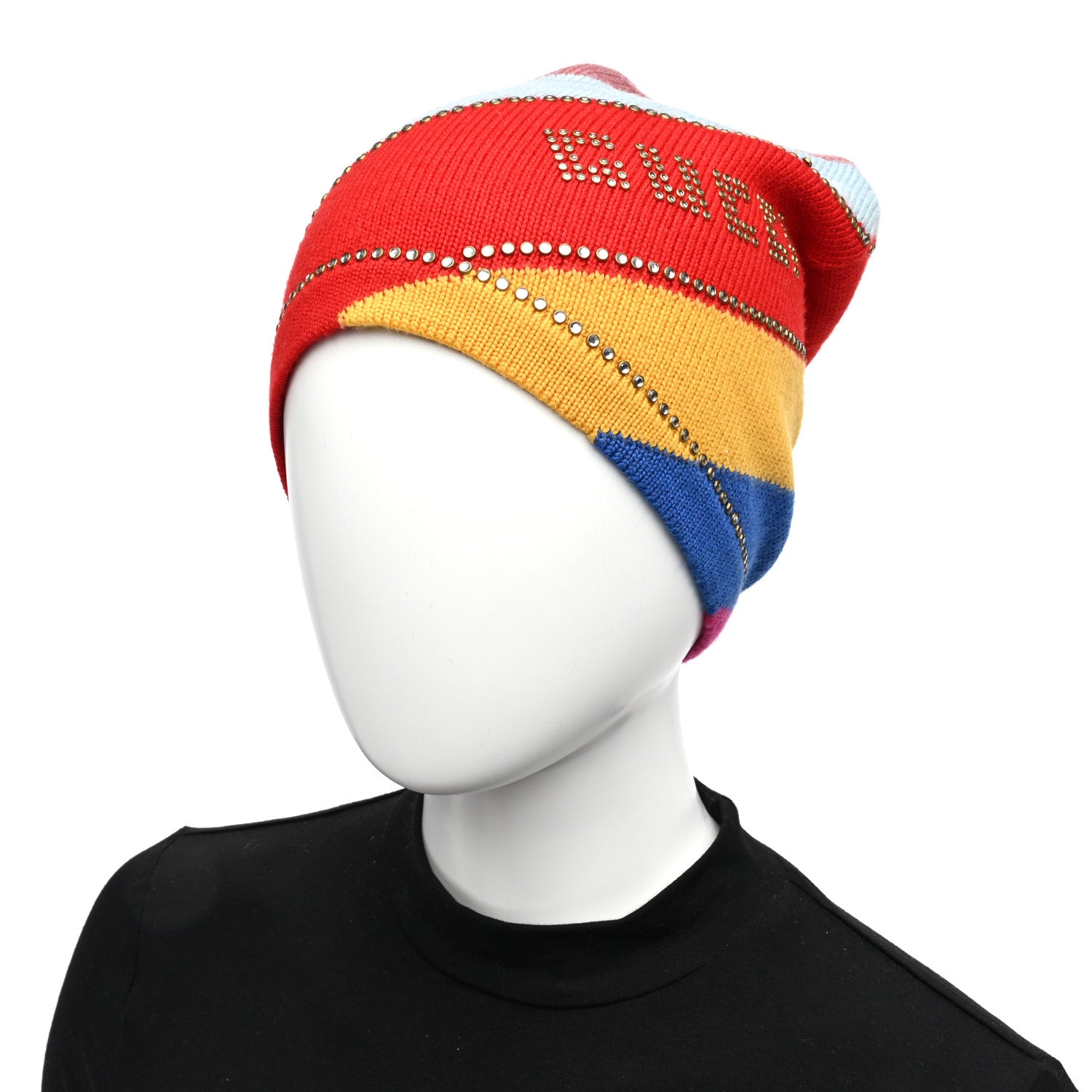 Gucci Wool Knit Multihimalat Beanie Hat M Multicolor 2 of 5