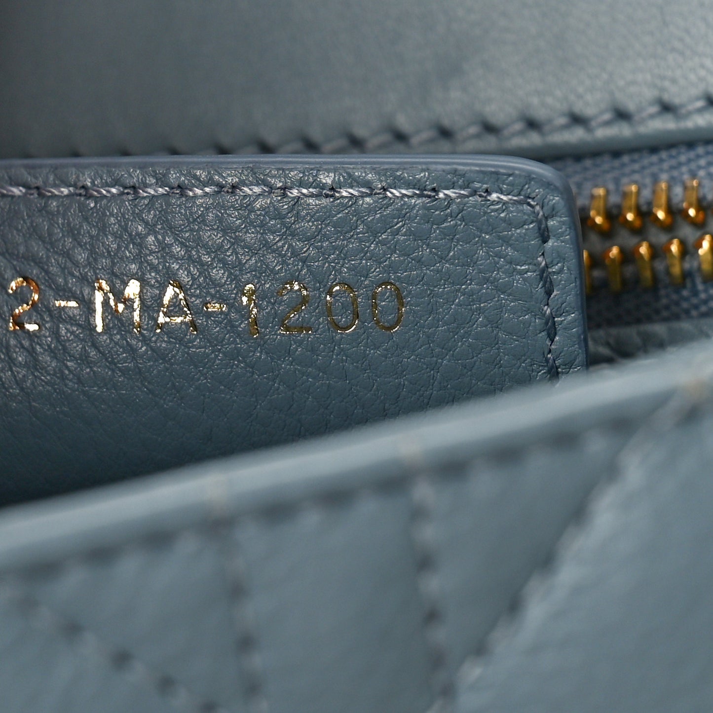 Calfskin Cannage Small Caro Bag Cloud Blue