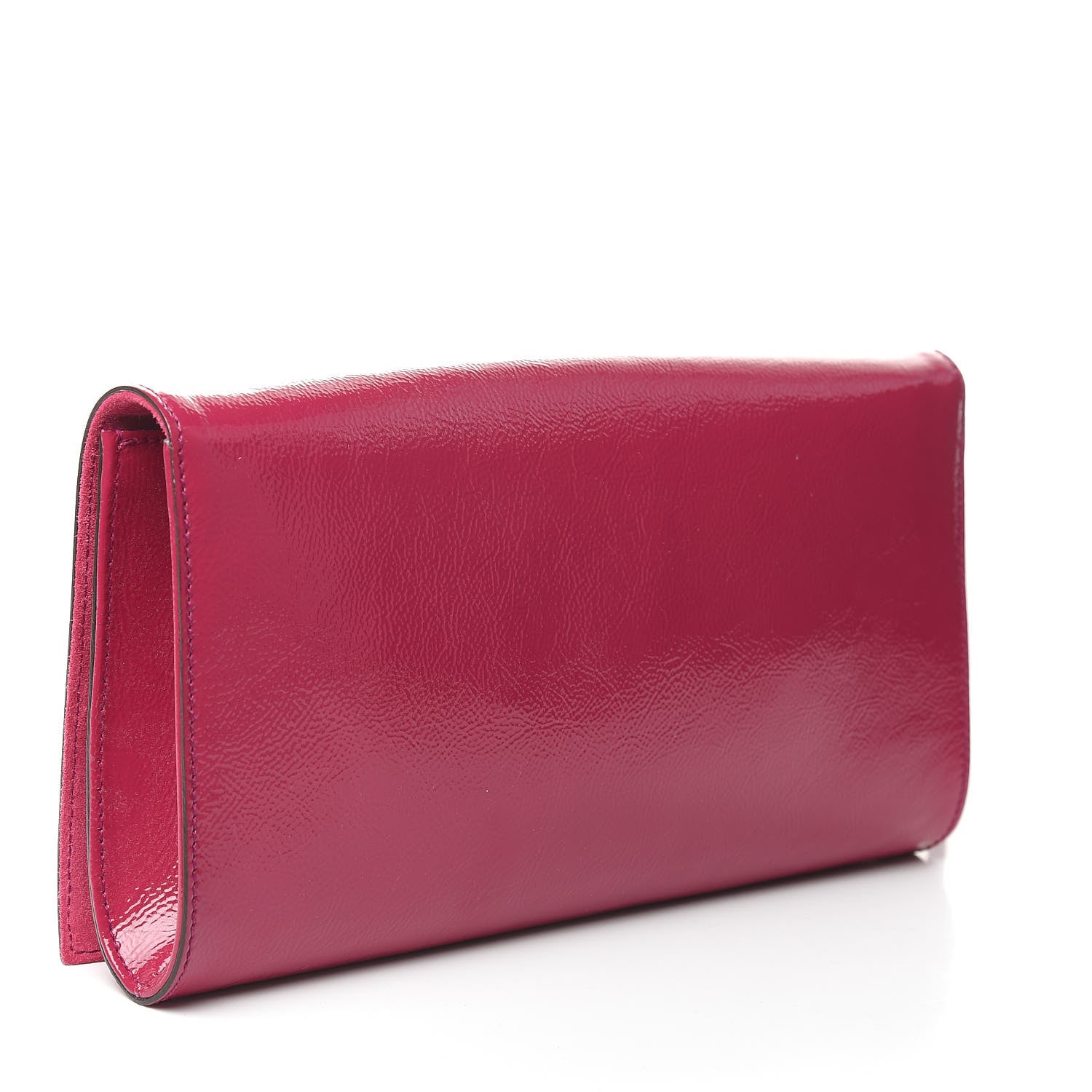 Gucci Soft Patent Medium Soho Clutch Bright Bougainvillea 3 of 7