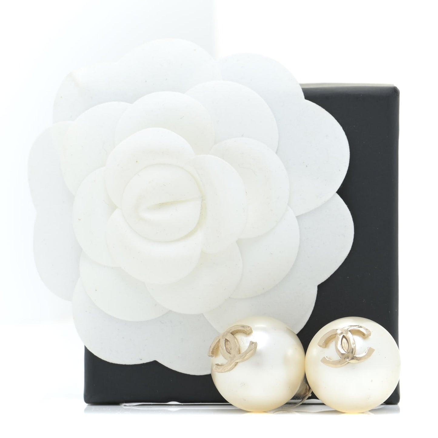 Pearl CC Large Earrings Gold