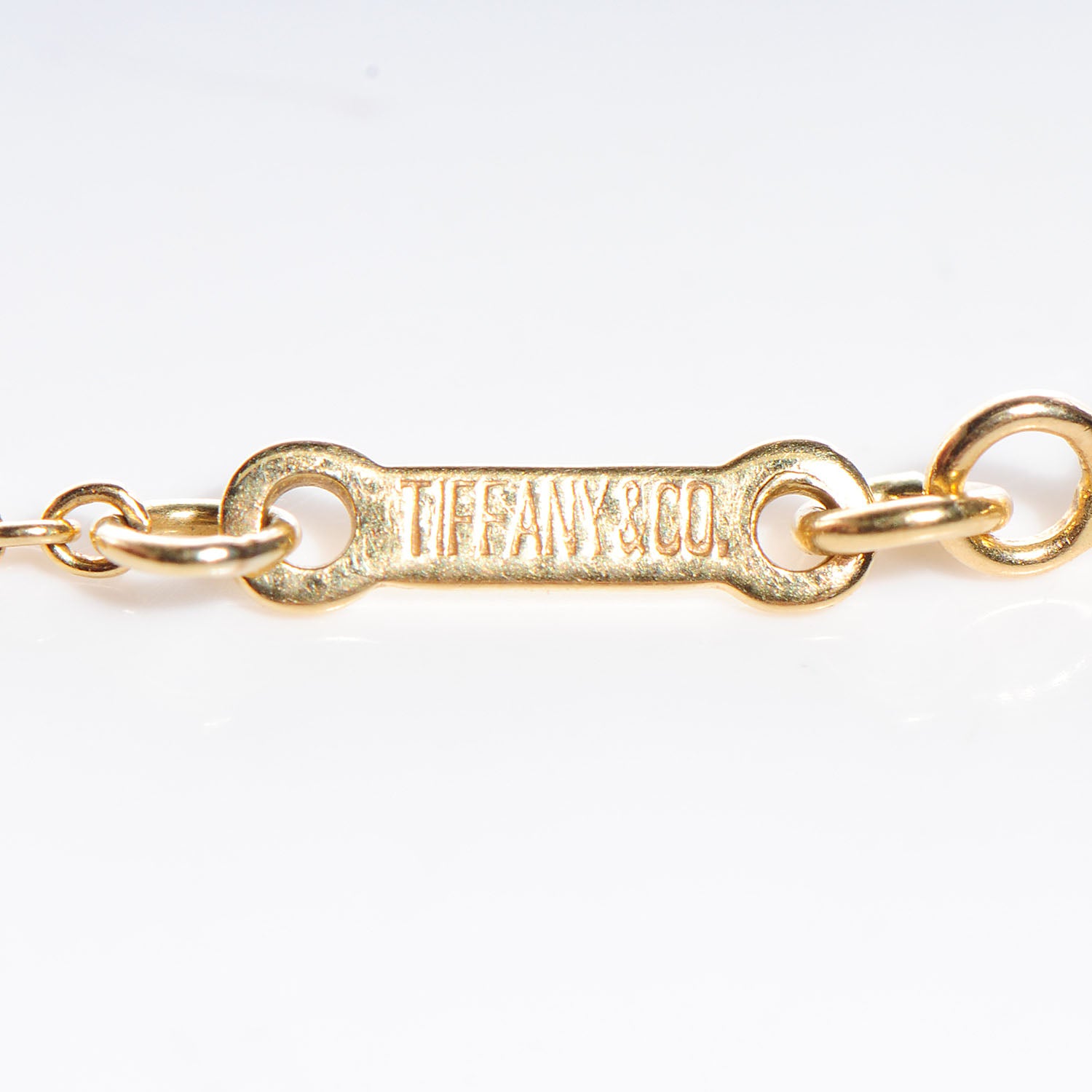 Tiffany 18K Yellow Gold Diamond Large Elsa Peretti Open Heart Pendant Necklace 7 of 7