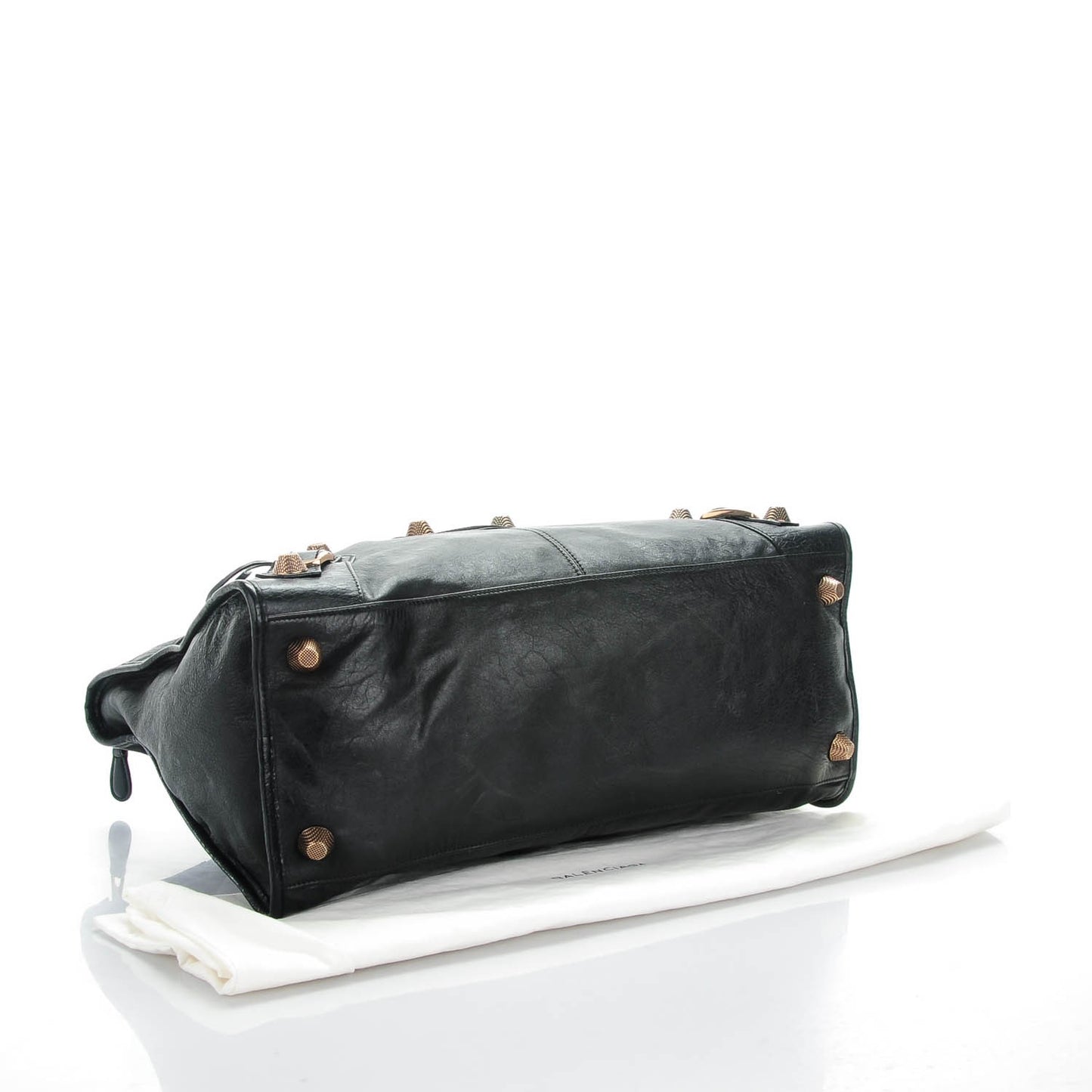 Agneau Giant 21 Rose Gold Hardware Work Black