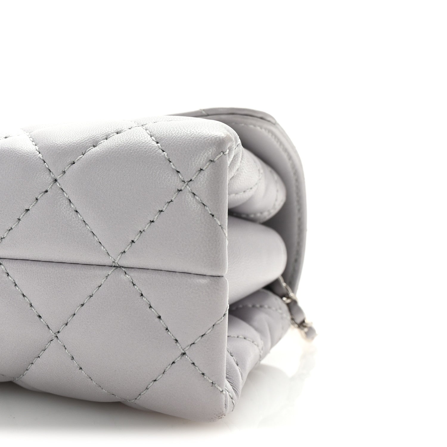 Chanel Lambskin Quilted By 4 Flap Crossbody Grey 10 of 10