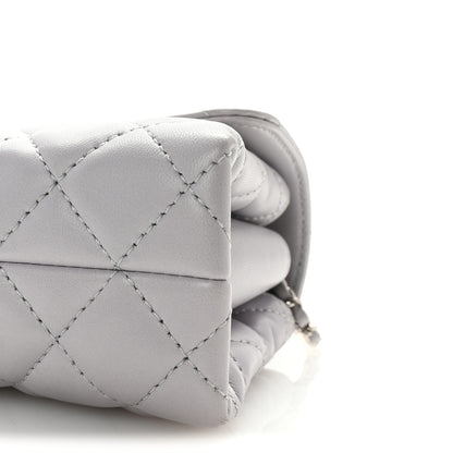 Chanel Lambskin Quilted By 4 Flap Crossbody Grey 10 of 10