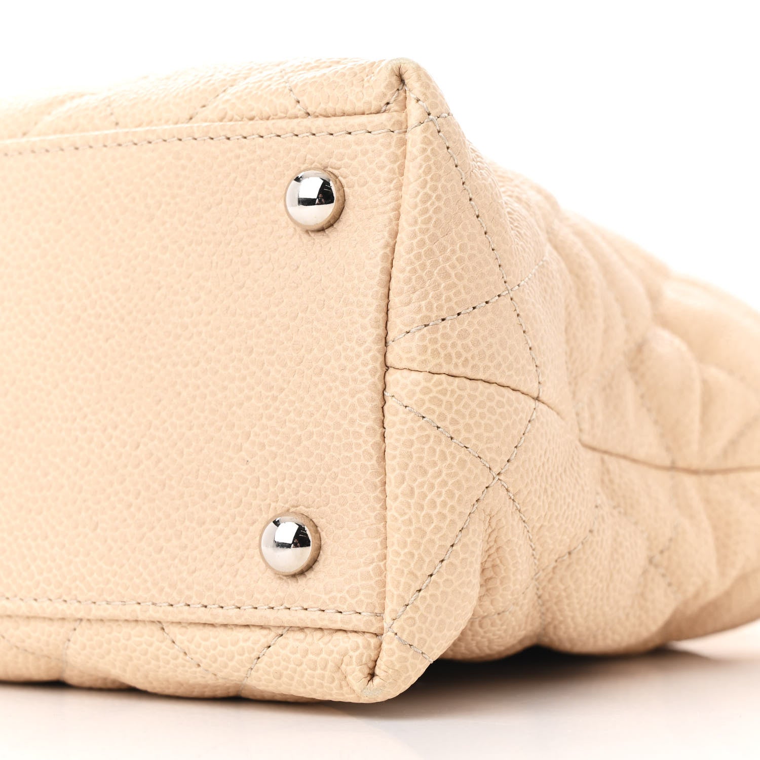 Chanel Caviar Quilted French Riviera Hobo Beige 10 of 10