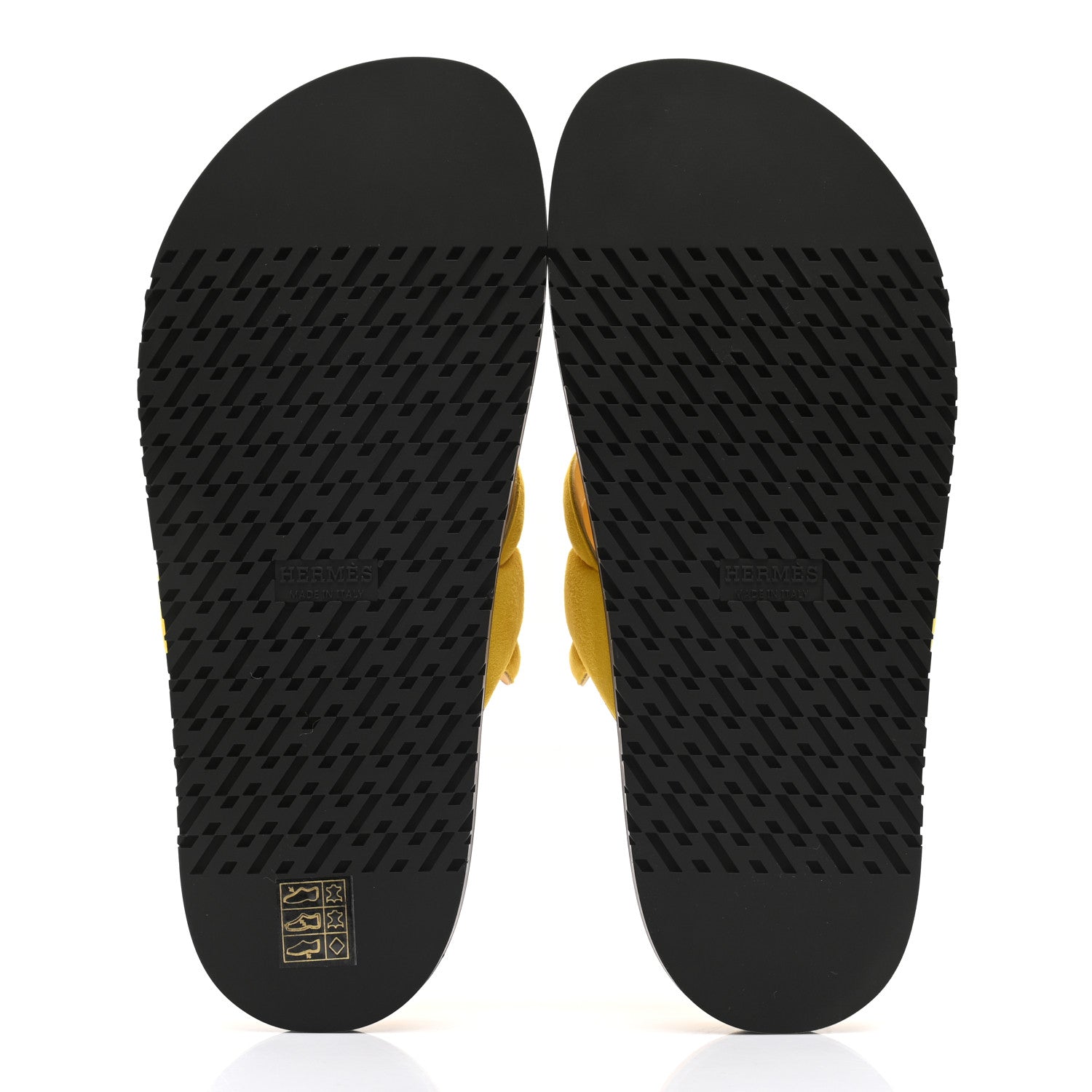 Hermes Suede Goatskin Extra Sandals 39 Jaune Sable 5 of 8