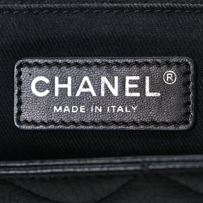 Chanel Metallic Goatskin Large City Rock Flap Black 6 of 10
