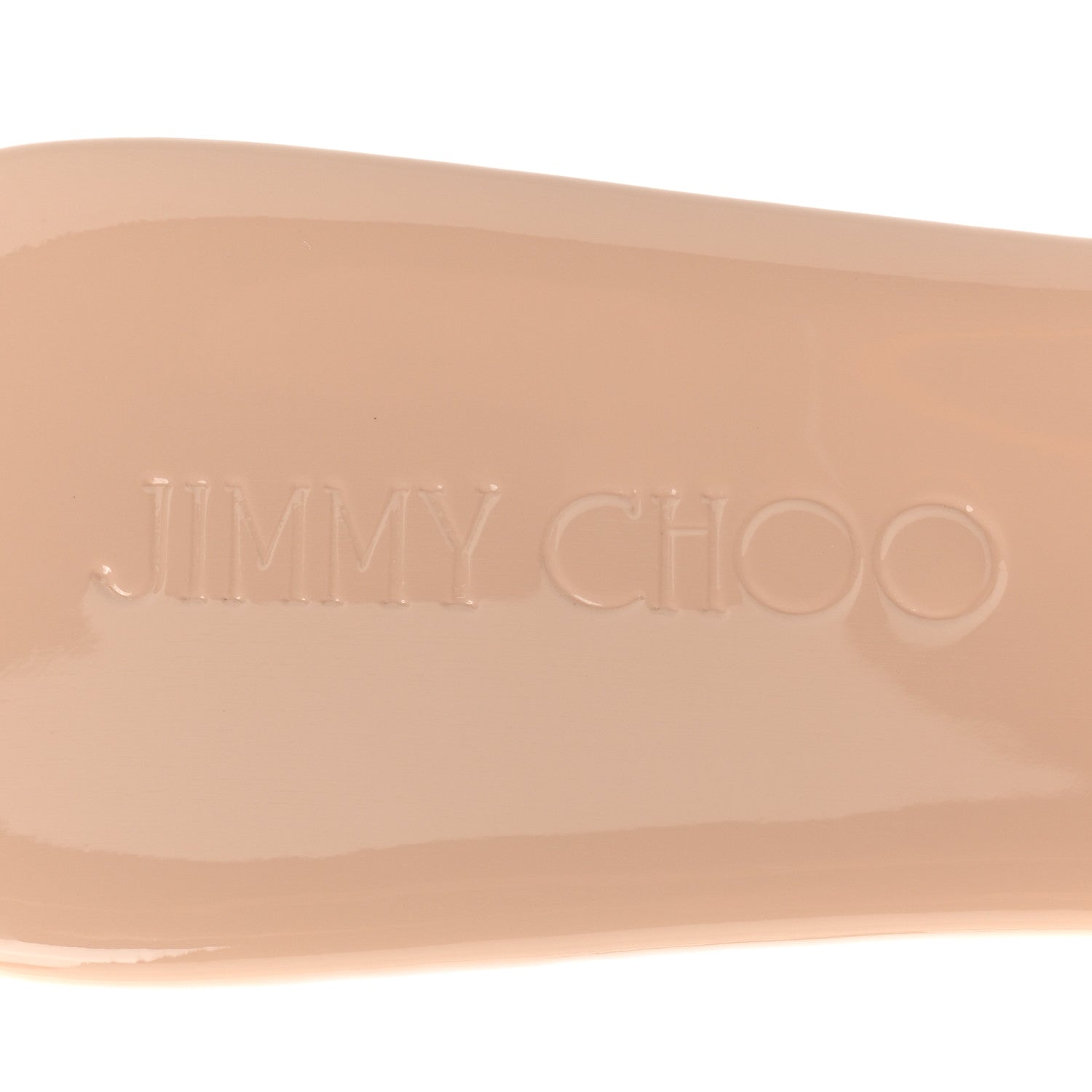 Jimmy Choo Patent Prima Cork Wedge Sandals 38.5 Nude 7 of 7