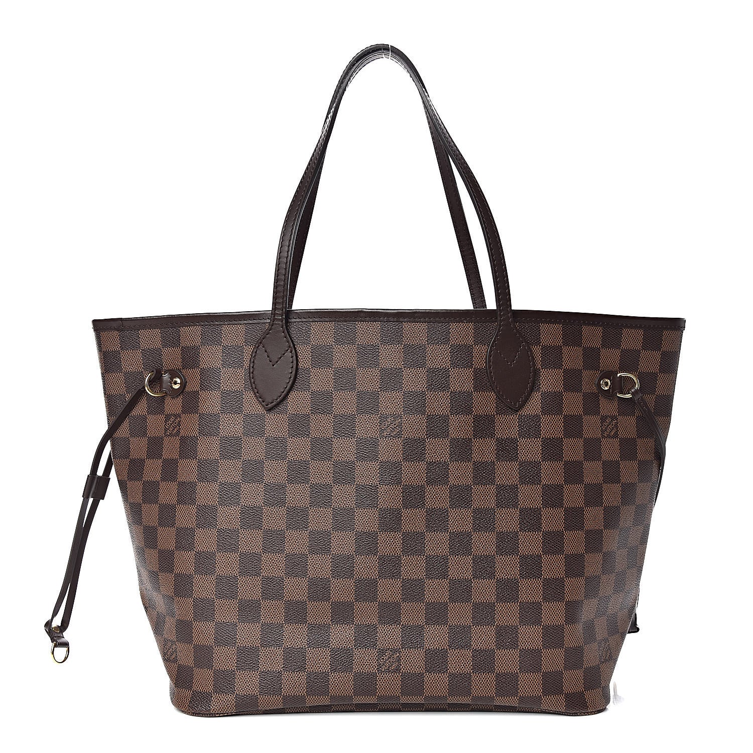 Louis Vuitton Damier Ebene Neo Neverfull MM Rose Ballerine 1 of 14