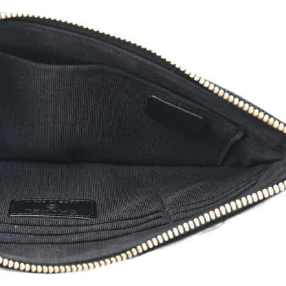 Chanel Caviar Quilted Small CC Cosmetic Case Black 5 of 8