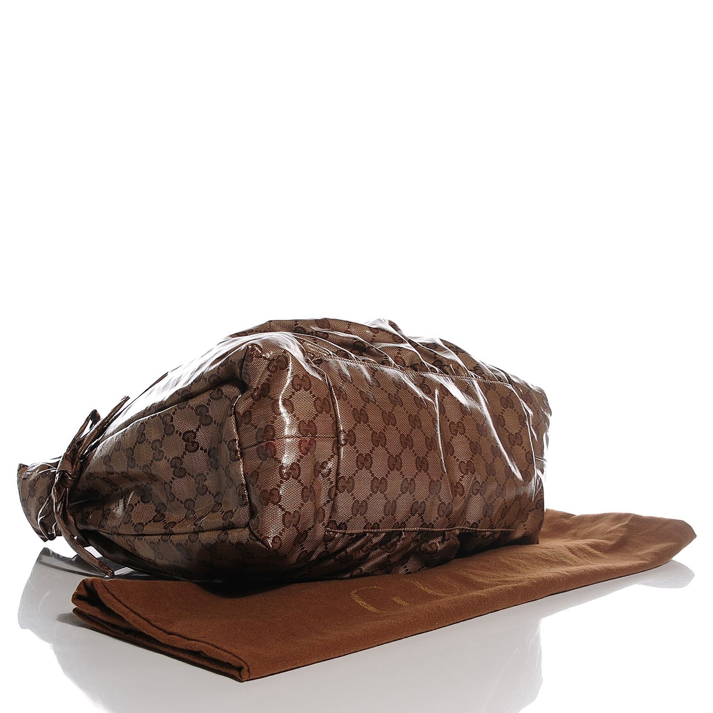 Crystal Monogram Medium Hysteria Tote Brown