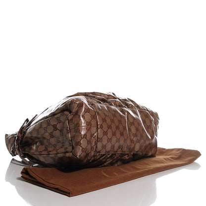 Gucci Crystal Monogram Medium Hysteria Tote Brown 4 of 9