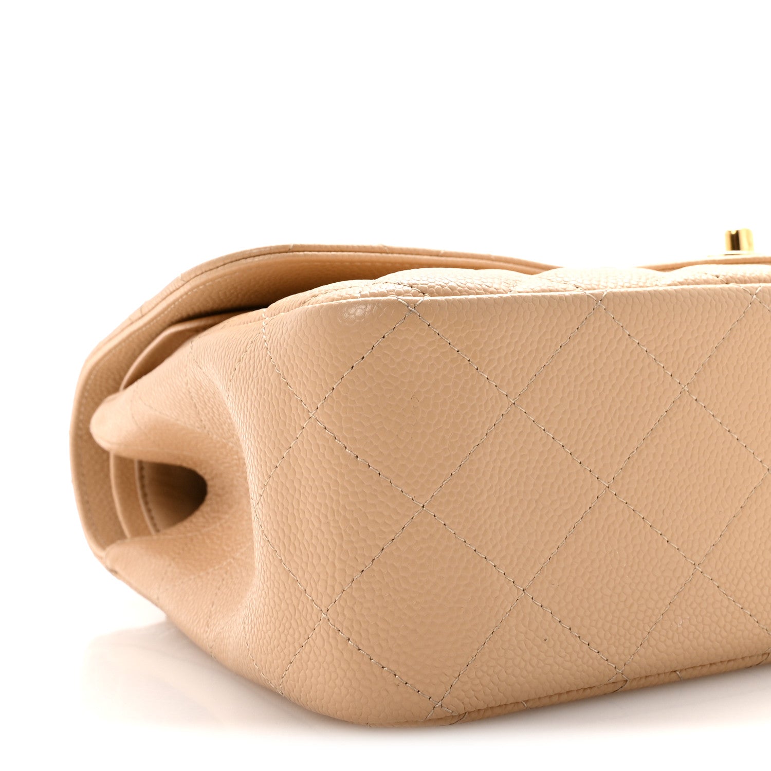 Chanel Caviar Quilted Jumbo Double Flap Light Beige 9 of 11
