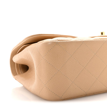 Chanel Caviar Quilted Jumbo Double Flap Light Beige 9 of 11
