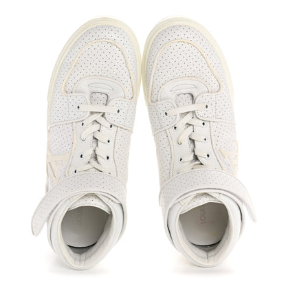 Louis Vuitton Calfskin Perforated Mens Acapulco Sneakers 8 White 2 of 9