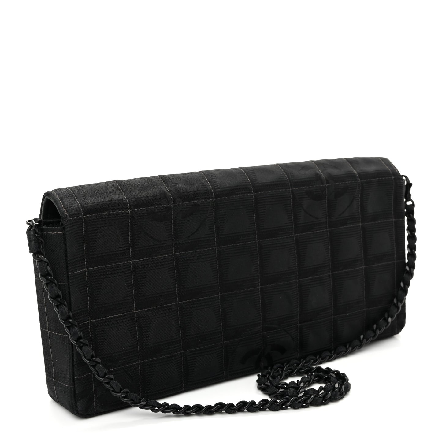 Nylon Travel East West Flap Black