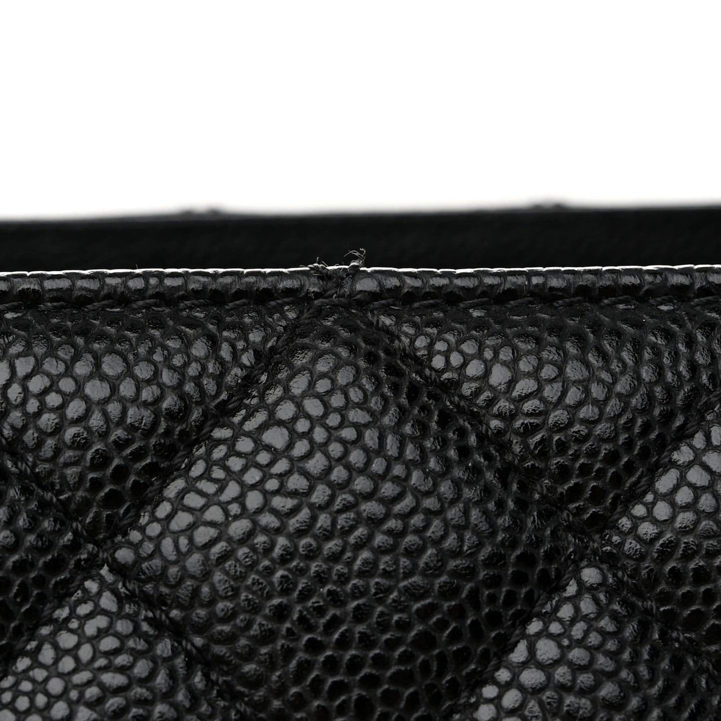 Caviar Quilted Grand Shopping Tote GST Black