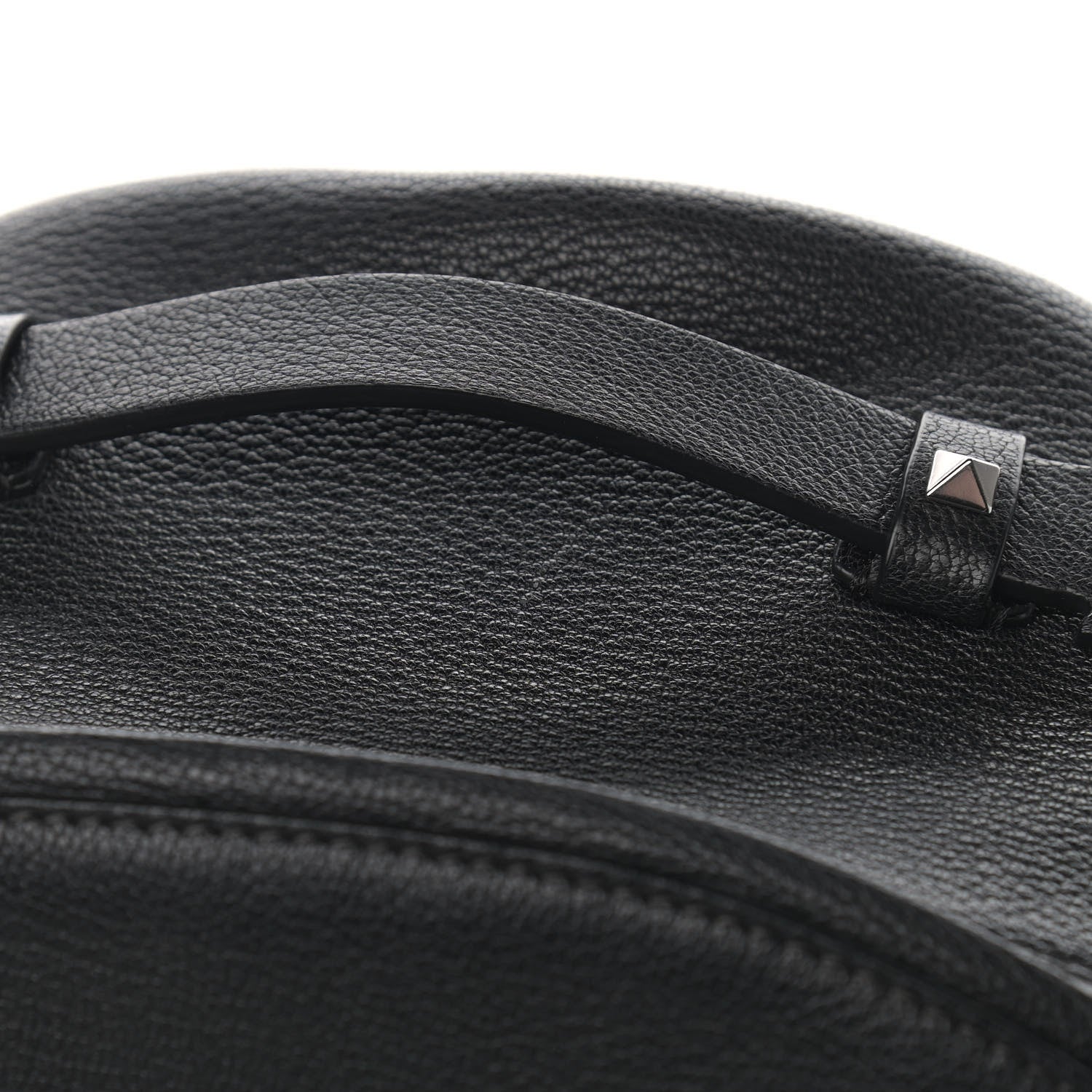 Valentino Garavani Grained Calfskin Rockstud Backpack Black 10 of 10